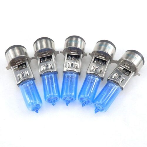 Pack De 5 Pièces Moto Scooter Cyclomoteur Atv Quad Vélo Phare Ampoule 12v 50/50w Ba20d Xénon