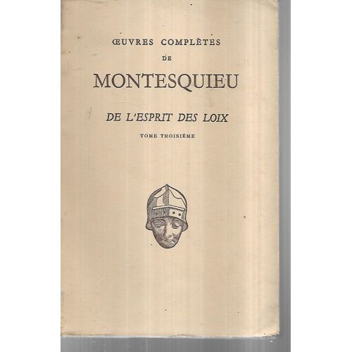 De L'esprit Des Loix - Tome Troisième