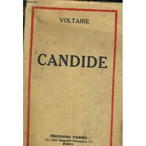 Candide Ou L'optimisme.