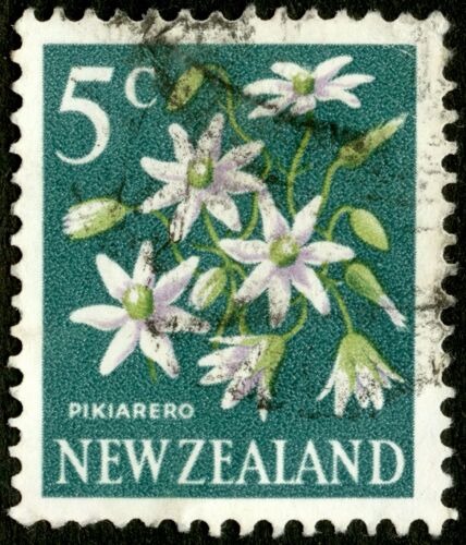 Timbre Oblitéré New Zealand, Pikiarero, 5c