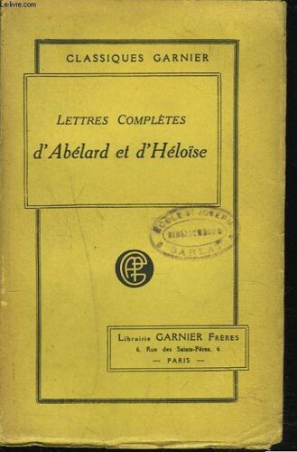 Lettres Completes D'abelard Et D'heloïse