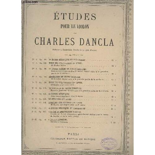 Etudes Pour Le Violon N°5 : L'ecole Des 5 Positions - 1° Livre.