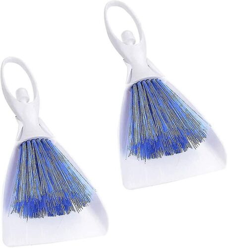 2-in-1 Dustpan Set Mini Desktop Sweep Cleaning Brush Small Broom Dustpan Set For Table Desk Keyboard Pets Clean