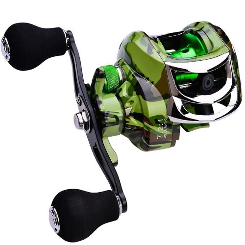 18+1 Bb Ball Bearing 7.2:1 Portable Fishing Reel Baitcasting Reel Left/Right Hand Fishing Bait Casti