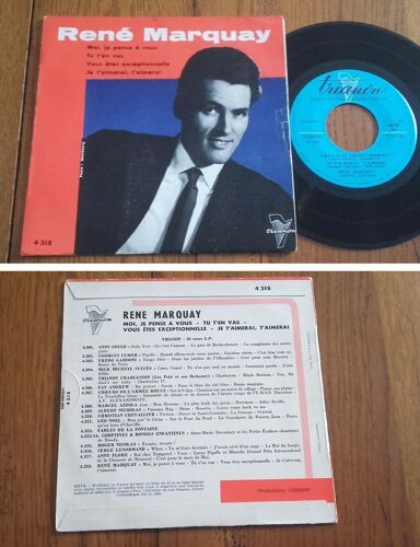 Rare French Ep 45t Rpm Biem (7") Rene Marquay (Lang, 1962)