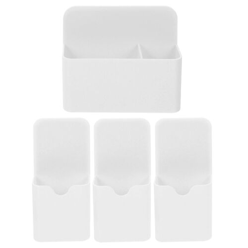 4pcs Magnetic Pen Holder Dry Erase Marker Holder Magnetic Storage Box Home Office Supplies