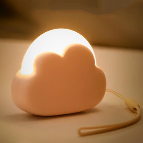Lumière De Nuit Mignonne, Veilleuse Rechargeable En Silicone Doux Avec 4 Modes, Veilleuse Portable Pour Lampe De Table De Chevet Pour Salle De Bain (Rose)
