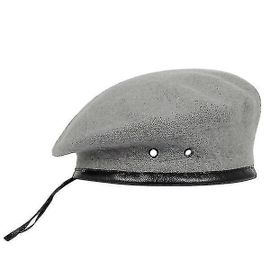 Nouvelle Mode Laine Béret Casquette Militaire Sports De Plein Air Garder Au Chaud Gris