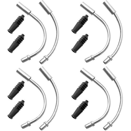 4 Sets Stainless Aluminum Alloy 90and 110bike Brake With Rubber Boots-16pc