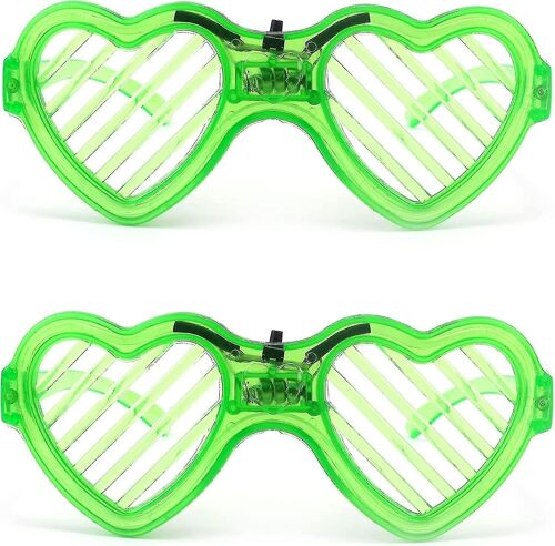 Ubiuo 2 Pack Led Happy New Year Glasses Light Up Christmas Tree Glasses Party B2855-f2