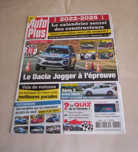 Auto Plus N° 1747 - Dacia Jogger - Le Calendrier Secret 2022-2025 Des Constructeurs - Bmw Série 2 Active Tourer - Série Spéciale : Bonne Affaires Ou Attrape-Nigauds ? - Parades Contres Les Voleurs...