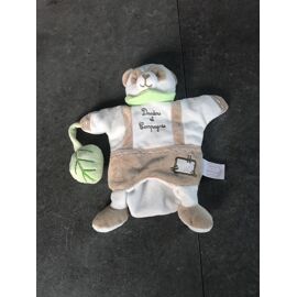Doudou Et Compagnie Panda Marionnette Feuille Verte