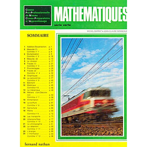 Mathematiques C.P.P.N  &  C.P.A  (Série Verte)