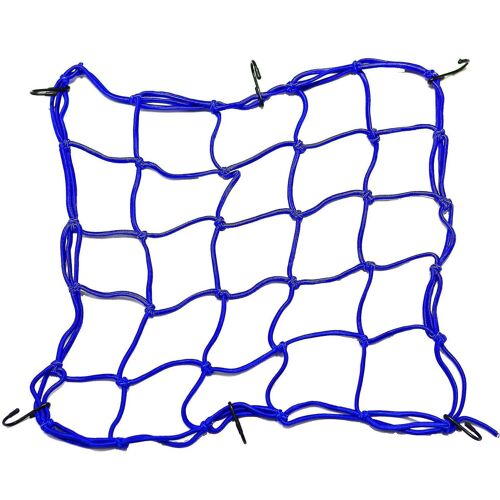 Elastic Mesh Bag Holder For Motorcycle Luggage Tie Down Mesh With Hook 2pcs