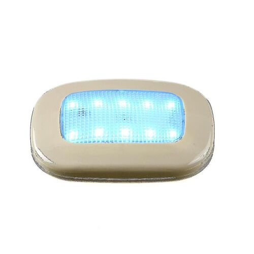 Universal Usb Rechargeable Led Reading Light Portable Car Interior Dome Ceiling Light Magnet 1 Pc Black Case - White Light (H-3)