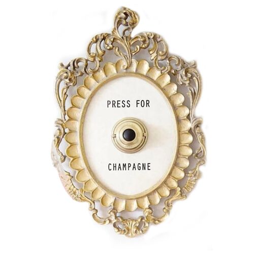 Ring Mini Press For Champagne Button, appuyez sur For Champagne Door Ring Bell Deco