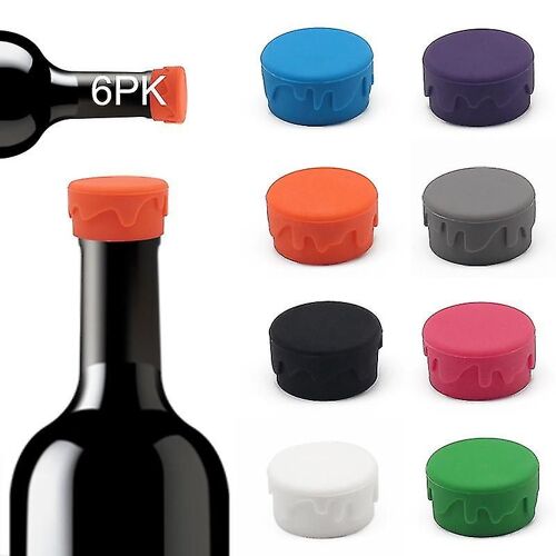 8 Color Multicolor Silicone Bottle Stopper Free Sealing Beer Wine Champagne Soft Drinks