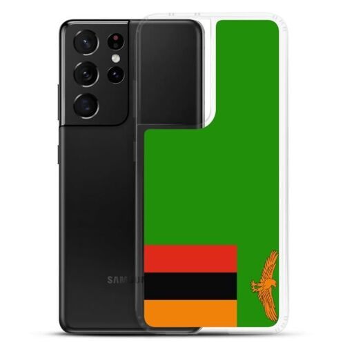 Coque Téléphone Drapeau De La Zambie Samsung Galaxy S24 Plus
