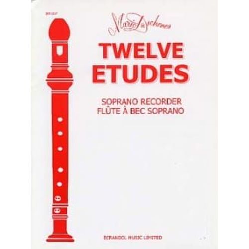 Twelve Etudes (Flûte À Bec Soprano)