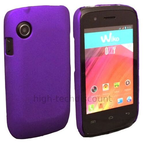 Housse etui coque rigide pour Wiko Ozzy + film ecran - MAUVE RIGIDE