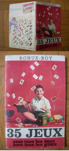 Bonux Boy 35 Jeux - Cadeau Bonux Prime Publicitaire Annees 60