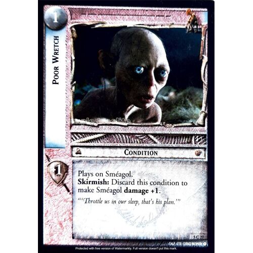 Carte Le Seigneur Des Anneaux : Battle For Helm's Deep - Poor Wretch 5 C 27