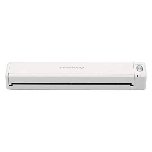 ScanSnap Scanners iX100 Blanc Scanner Portable de Documents Scanner Rechargeable, A4, sans Fil avec WiFi et USB