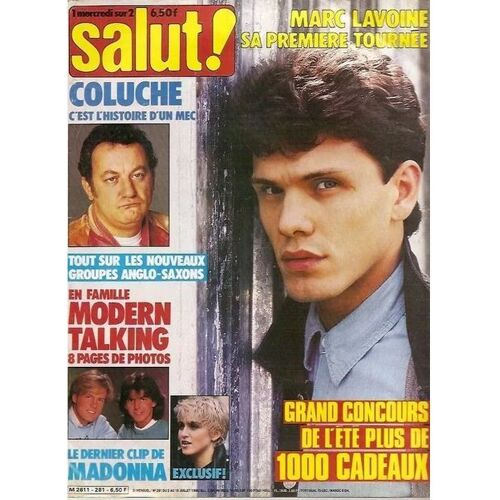 Salut 281 1986 Lavoine/Pet Shop Boys/Farmer/Caroline Grimm/Coluche/Les Avions/Modern Talking