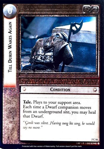 Carte Le Seigneur Des Anneaux : Mines Of Moria - Till Durin Wakes Again 2 C 14