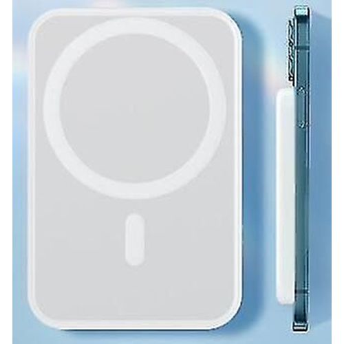 Siced 5000mah Magsafe Power Bank Chargeur Sans Fil Magnétique Batterie Auxiliaire Externe Pour Apple Iphone 12 13 14 Pro