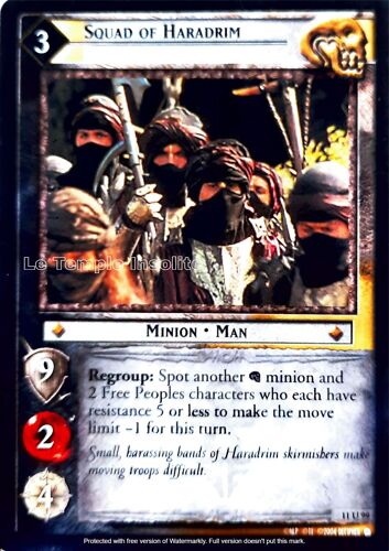 Carte Le Seigneur Des Anneaux : Shadows - Squad Of Haradrim 11 U 99