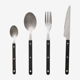 Couverts En Inox Tirvola 16 Pièces Noir