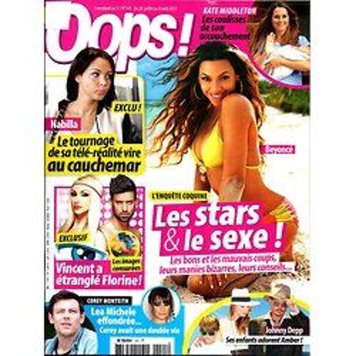 Oops! 00141 : Les Stars & Le Sexe/Nabilla/Corey Monteith/Johnny Depp/Jennifer Aniston
