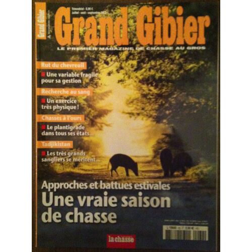 Grand Gibier N°62 Jui-Aout-Sept 2012