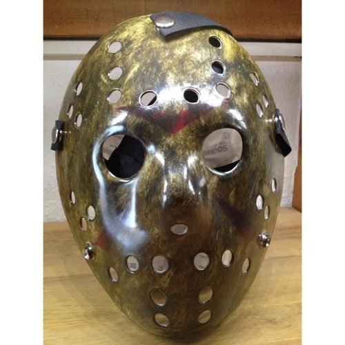 Masque De Jason Voorhees Vendredi 13 En Plastique Foncé Neuf