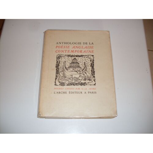 Anthologie De La Poesie Anglaise Contemporaine