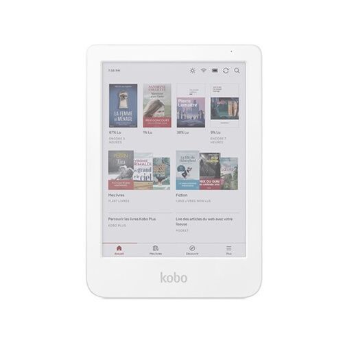 Liseuse eBook Kobo numérique by Fnac Clara Colour 6'' 16 Go Blanc