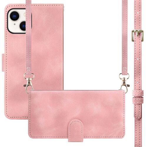 imoshion Etui de télephone portefeuille avec cordon iPhone 15 Rose