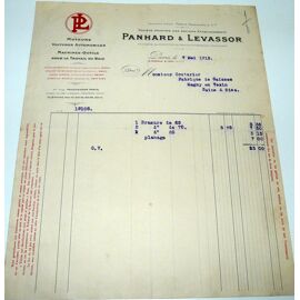 Panhard & Levassor, Facture Du 7 Mai 1912