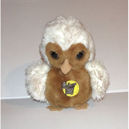 Chouette Blanc Cendré Peluche Althans 26 Cm Germany