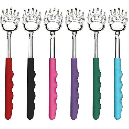 Massage Tools For Back Scratch Massager 21cm Telescopic Bear Metal Back Claws Scratchers 6 Pcs