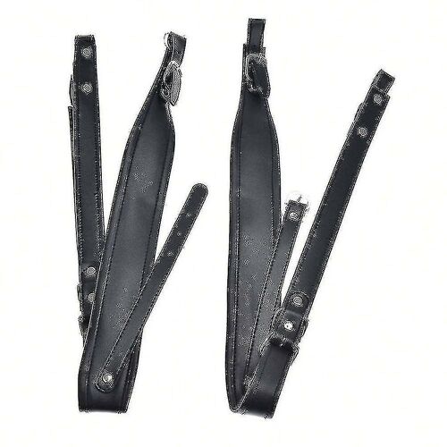 Réglable En Cuir Accordéon Bretelles Imperméable À L'eau Pour 16-120 Basse Accordéons Pièces De Rechange 2pcs