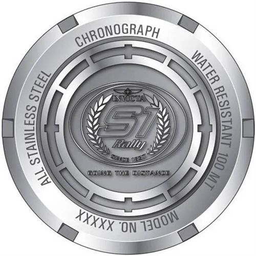 Montre - Invicta - S1 Rallye 23077 - Cadran Clair - Chronographe - Acier Inoxydable