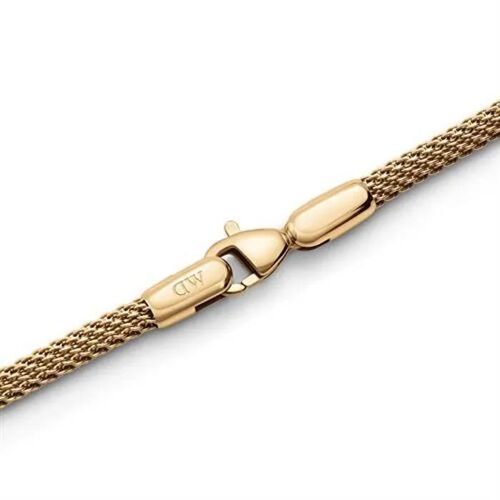 Bracelet Fashion En Maille D'acier Plaqué Or Paire Parfaite Dw0040068 - Longueur : 17,5 Cm