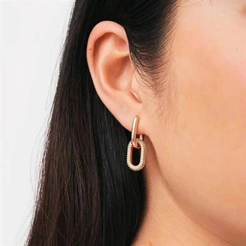 Boucles D'oreilles - Daniel Wellington - Dw00400576 - Cristal - Or Rose - 2en1