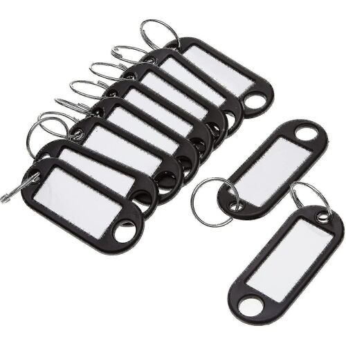 100 Pcs Of Plastic Key Tags, Tag Tags, Keychains, Sign Tags, Luggage Tag Tags