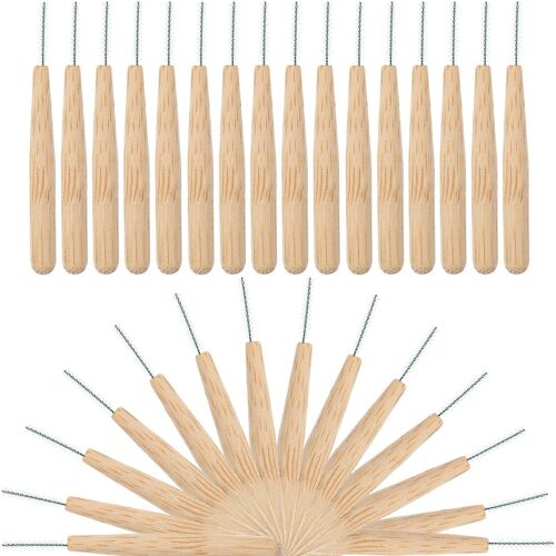 30pcs Manche En Bambou Brossettes Interdentaires Brossettes De Soins Dentaires Nettoyants Interdentaires Nettoyant Dents Pour Hommes Femmes