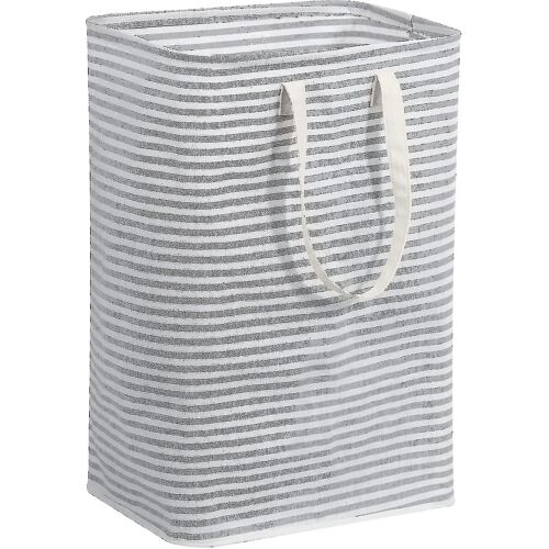 Panier à linge pliable Panier à linge autoportant Grand panier à vêtements avec poignées étendues Facile à transporter pour les vêtements jouets, gris