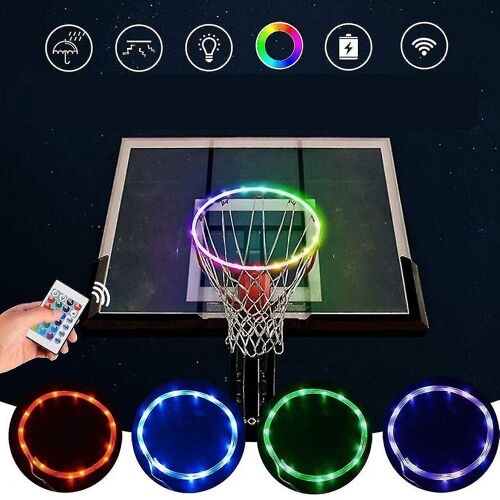 New Upgraded Led Luminous Basketball Frame Light Basketball Board Light Rgb Colorful Basketball Light Basket Light
