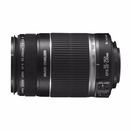 Objectif Canon EF-S - Fonction Zoom - 55 mm - 250 mm - f/4.0-5.6 IS II - Canon EF/EF-S - pour EOS 100, 60, 650, 70, 700, Kiss X7, Kiss X7i, Rebel SL1, Rebel T3, Rebel T4i, Rebel T5i